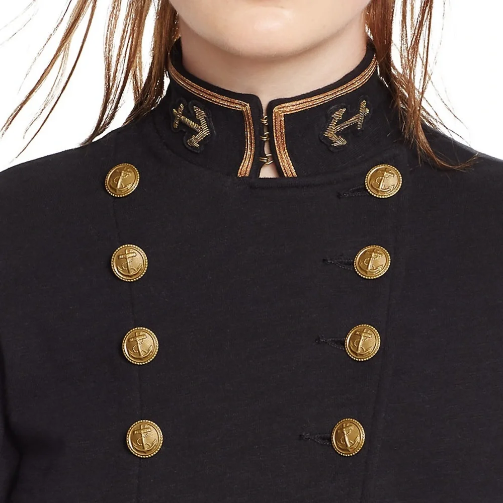 Denim & Supply Ralph Lauren Black Military Jacket - Picture 8 of 9